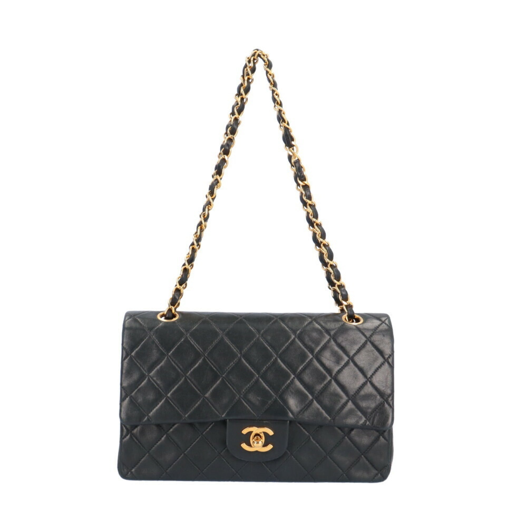 Vintage Classic Double Flap Bag Quilted Lambskin Medium