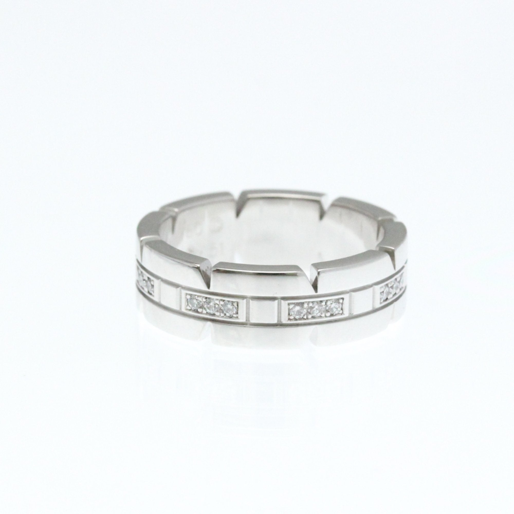 Band Ring 18K White Gold with Diamond