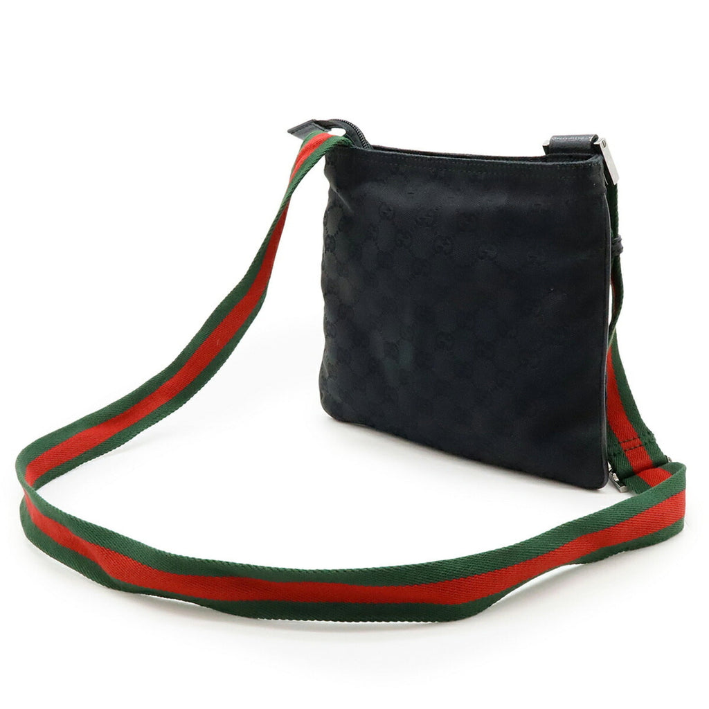 Web Strap Zip Messenger Bag GG Canvas Small