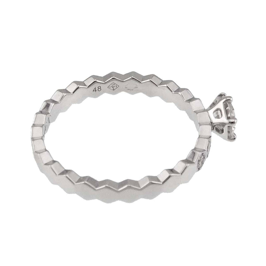 Band Ring 18K White Gold with Diamond