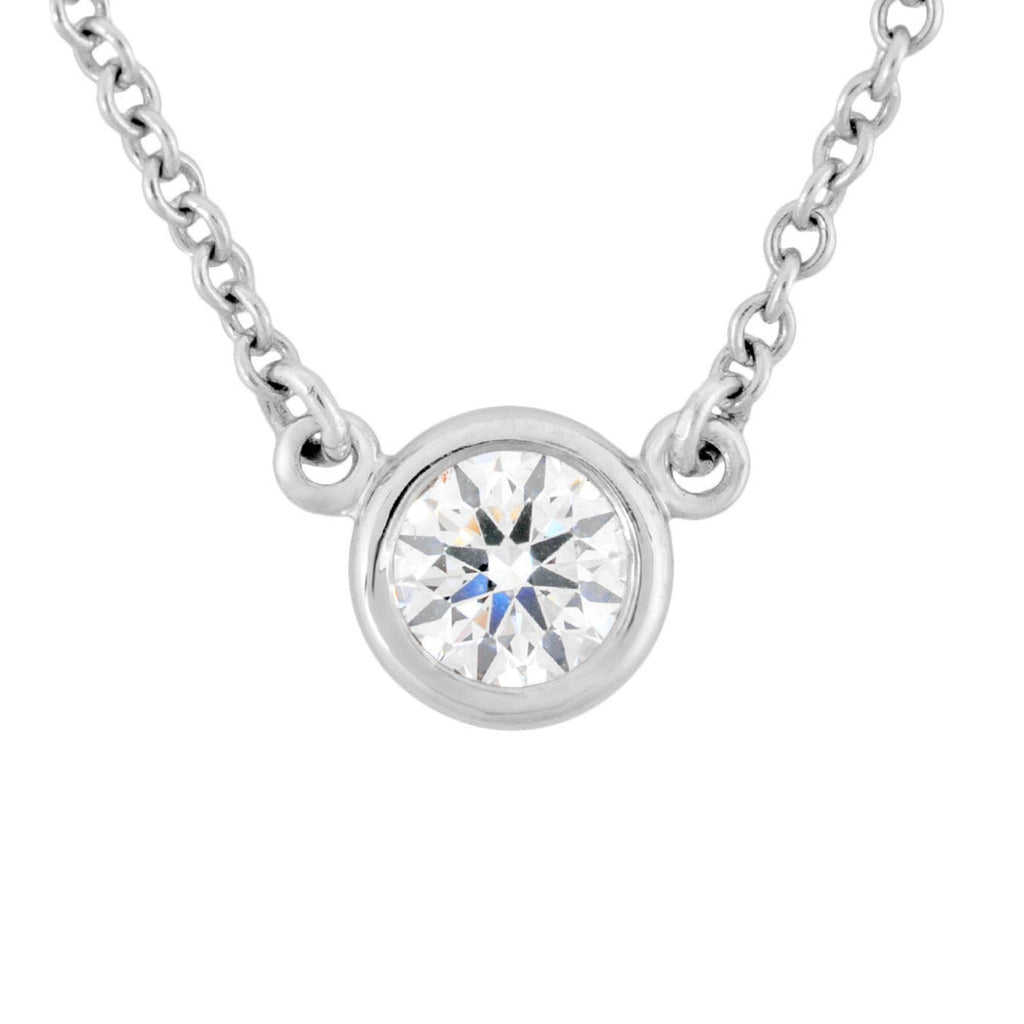 Elsa Peretti Diamonds By The Yard Pendant Necklace and Diamond 0.10-0.19CT