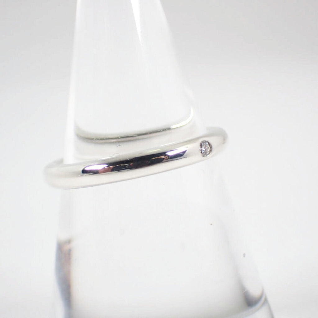 Band Ring Sterling Silver with Diamond
