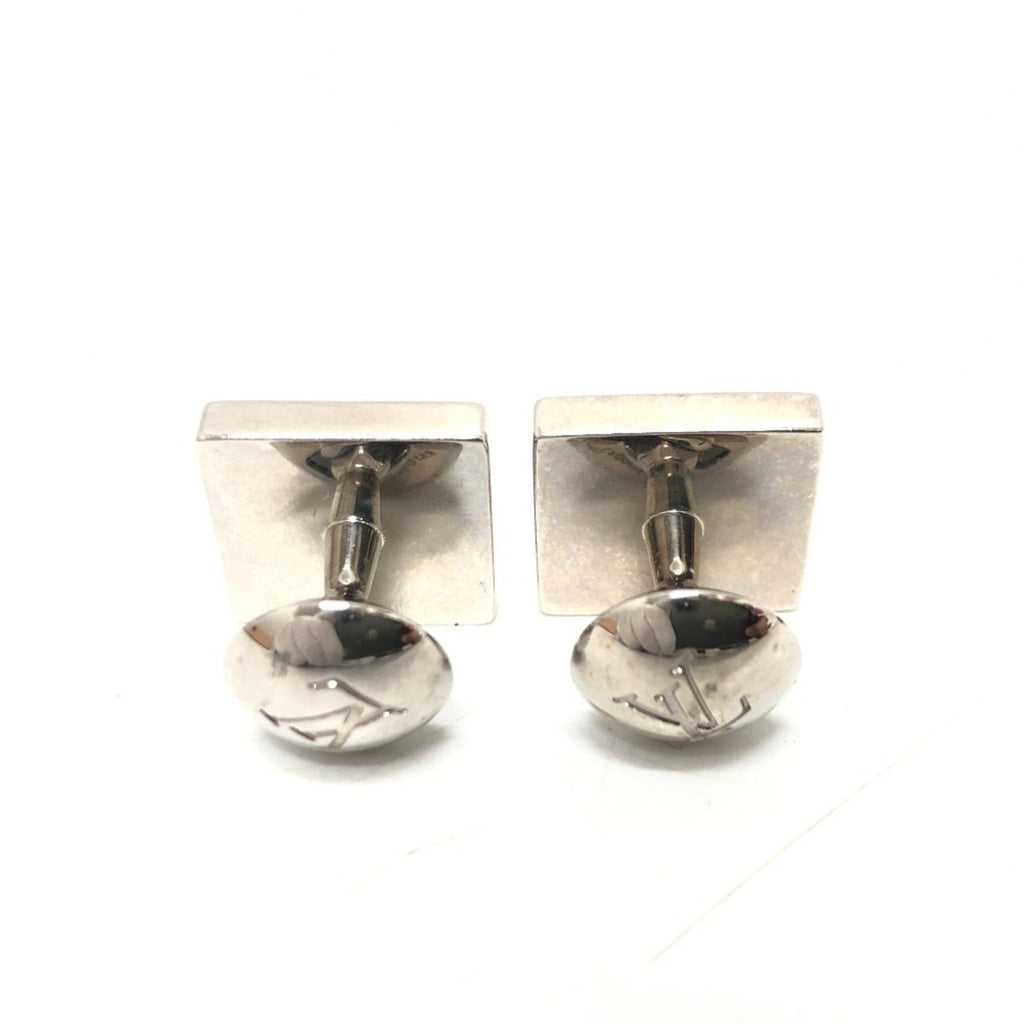 Monogram Square Cufflinks Metal Brown Bracelet