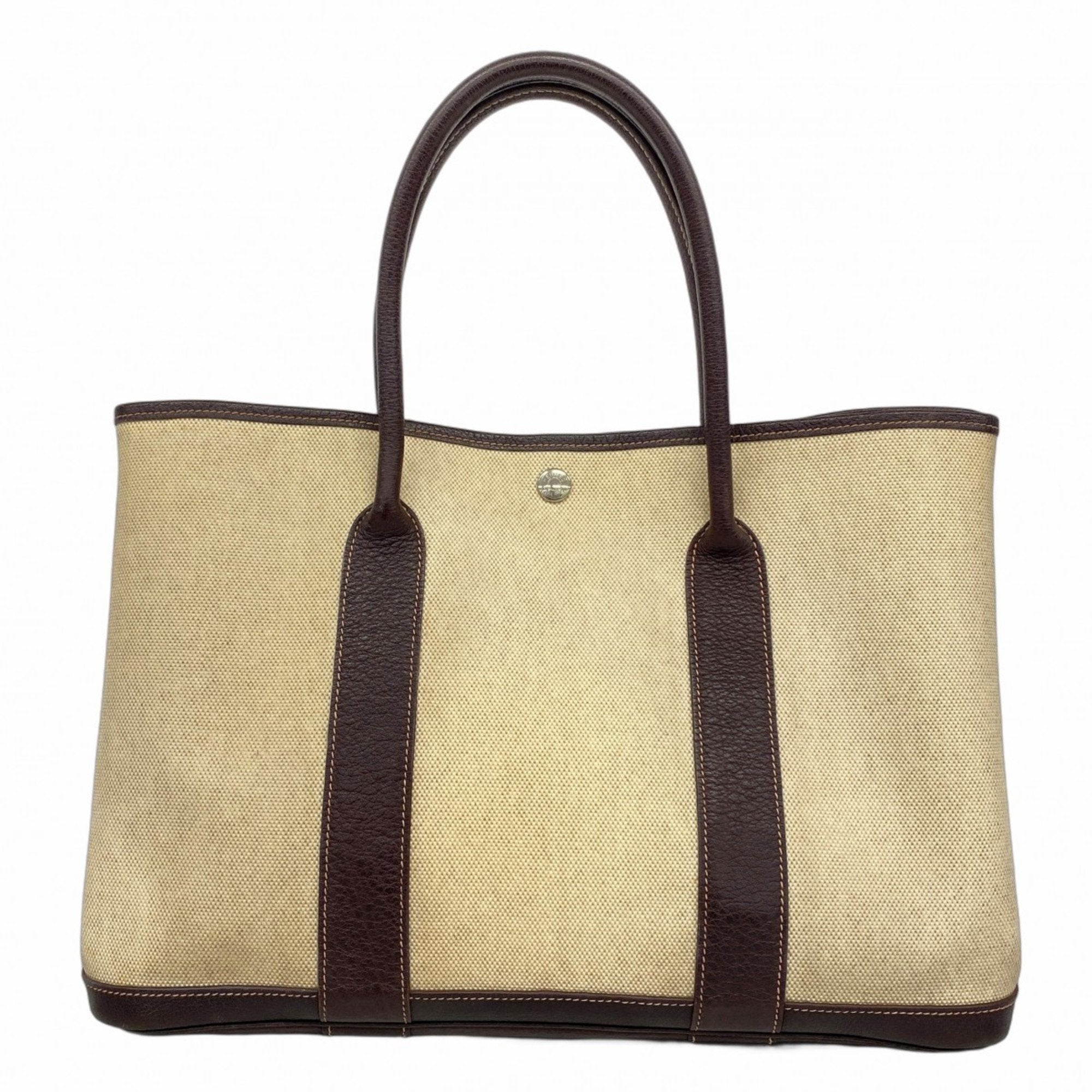 Garden Party Tote Toile and Leather 36