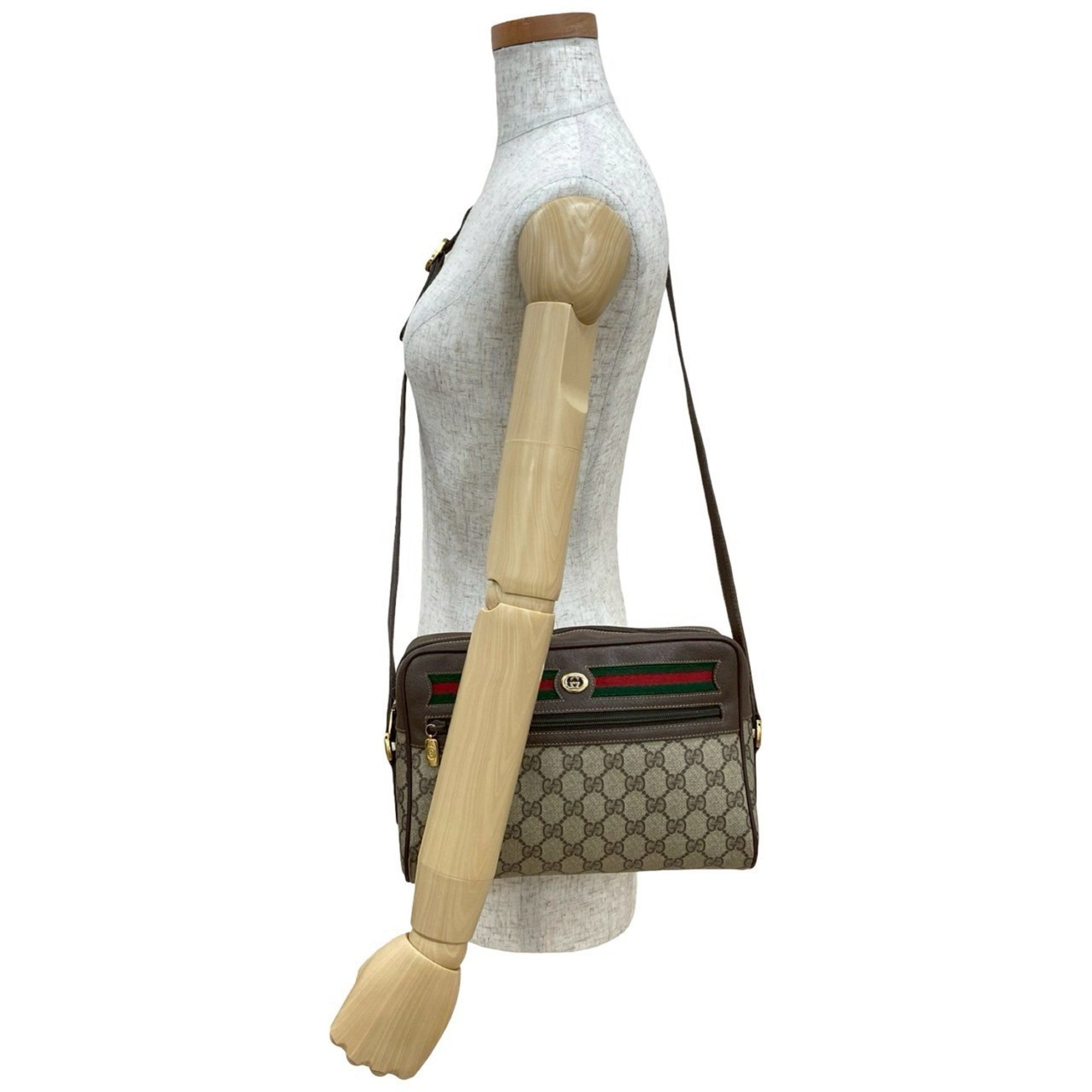Ophidia Shoulder Bag GG Coated Canvas Small