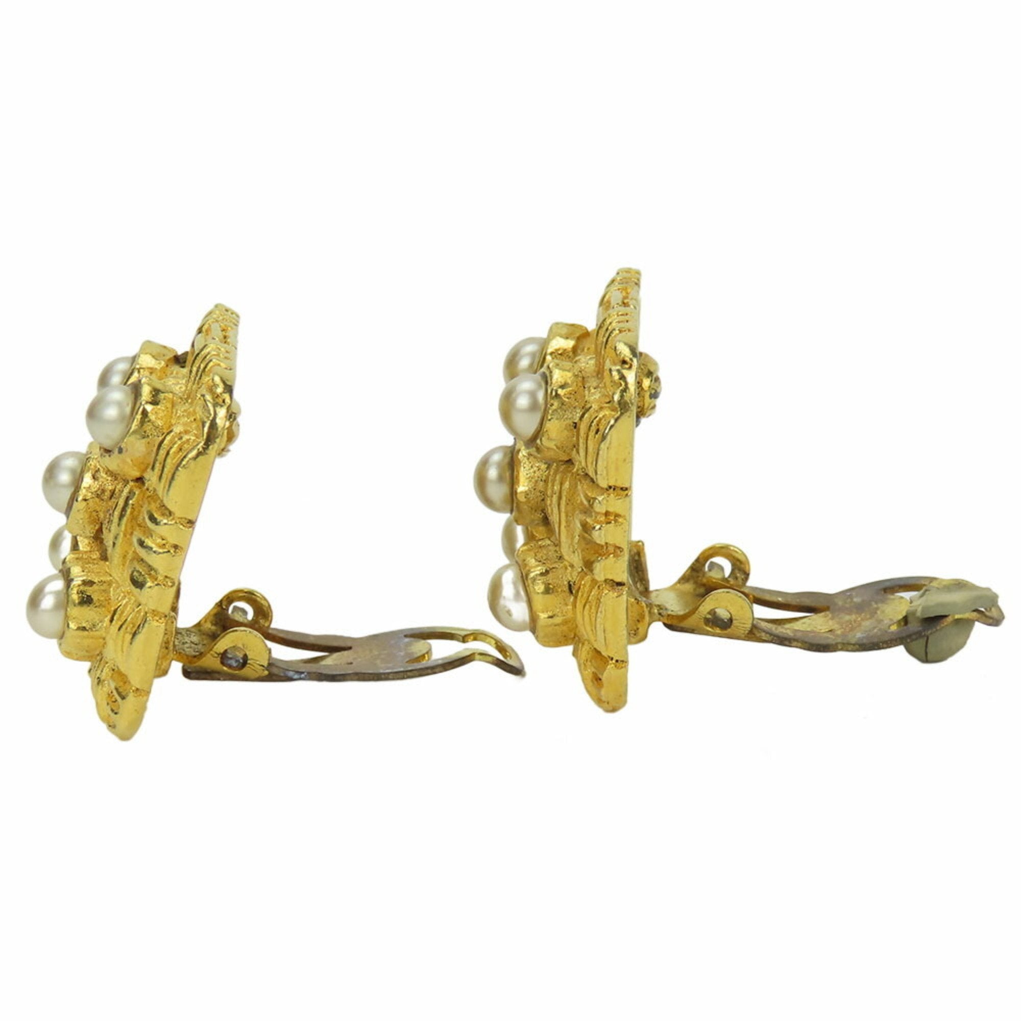 Earrings Gold-Tone Metal