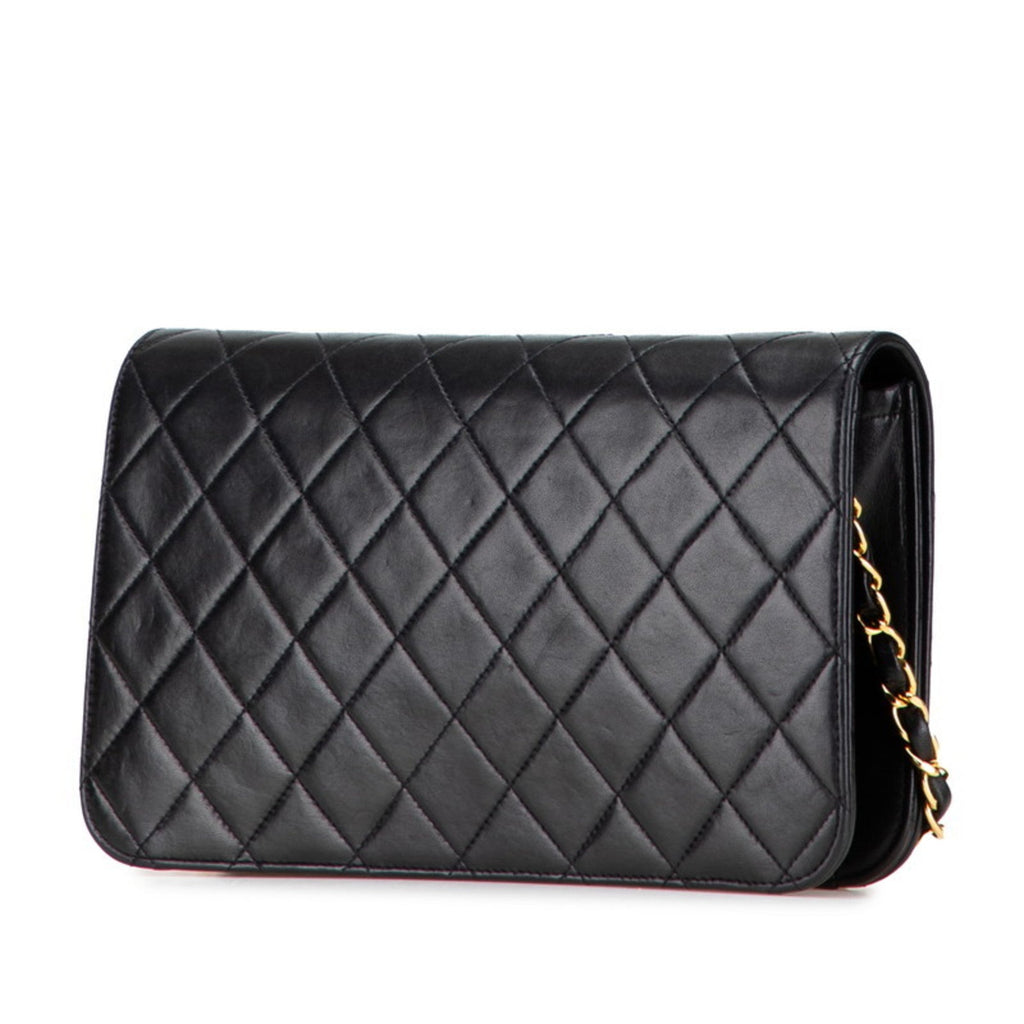 Vintage Full Flap Bag Quilted Lambskin Medium