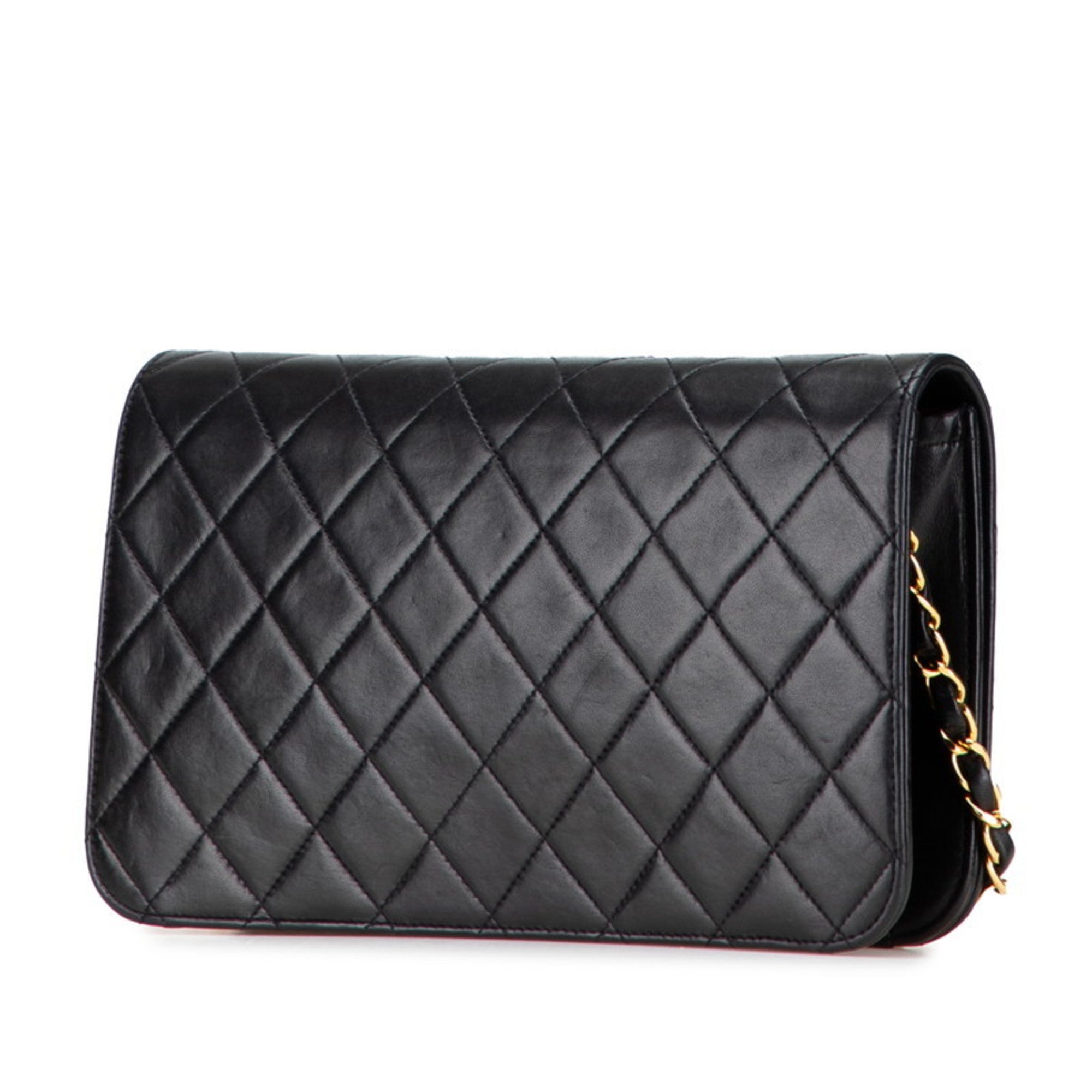 Vintage Full Flap Bag Quilted Lambskin Medium