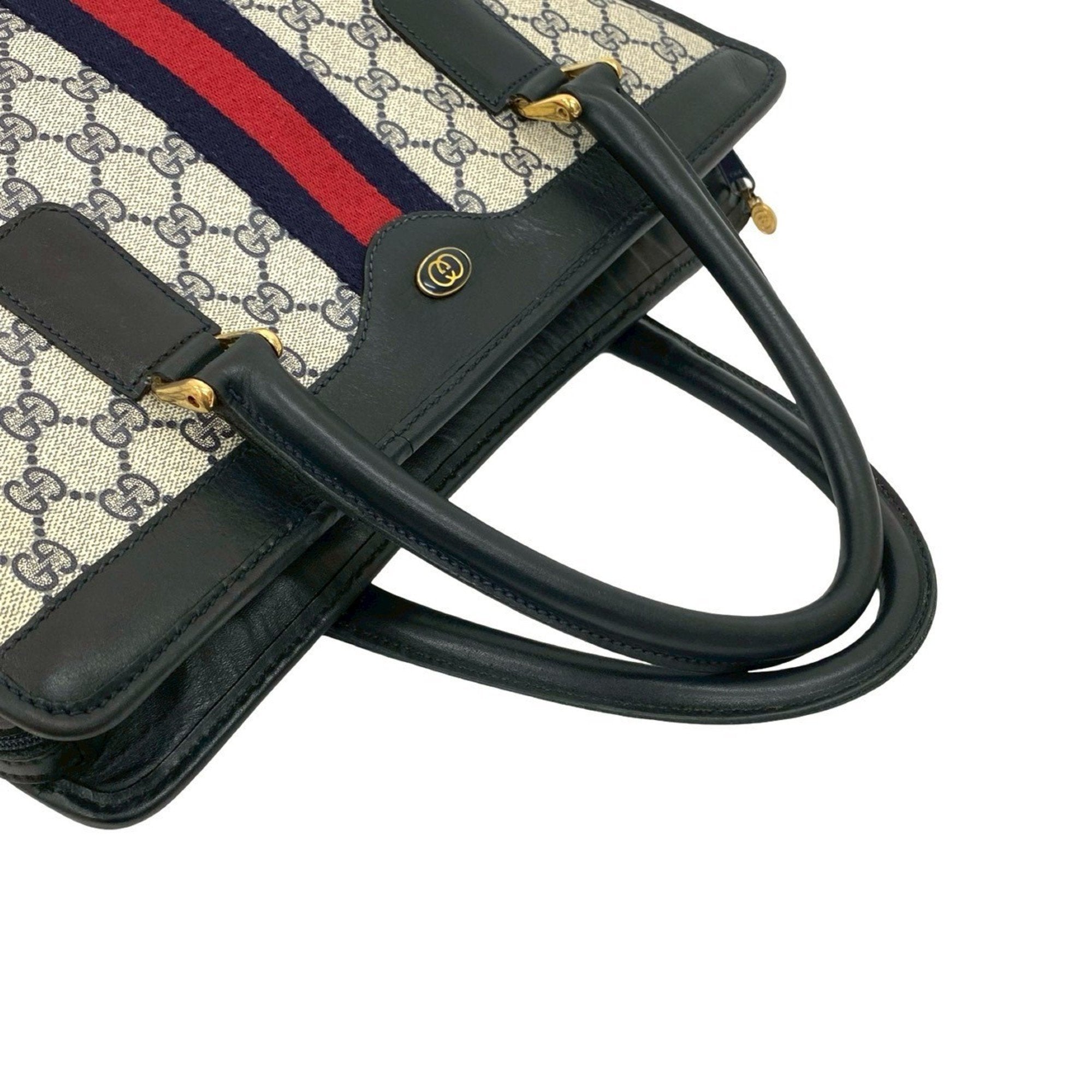 Animalier Web Top Handle Tote GG Coated Canvas Large