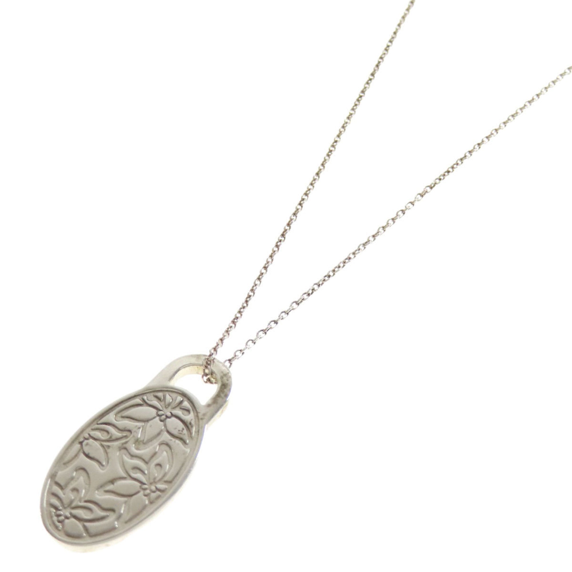 Iris Pendant Necklace Silver