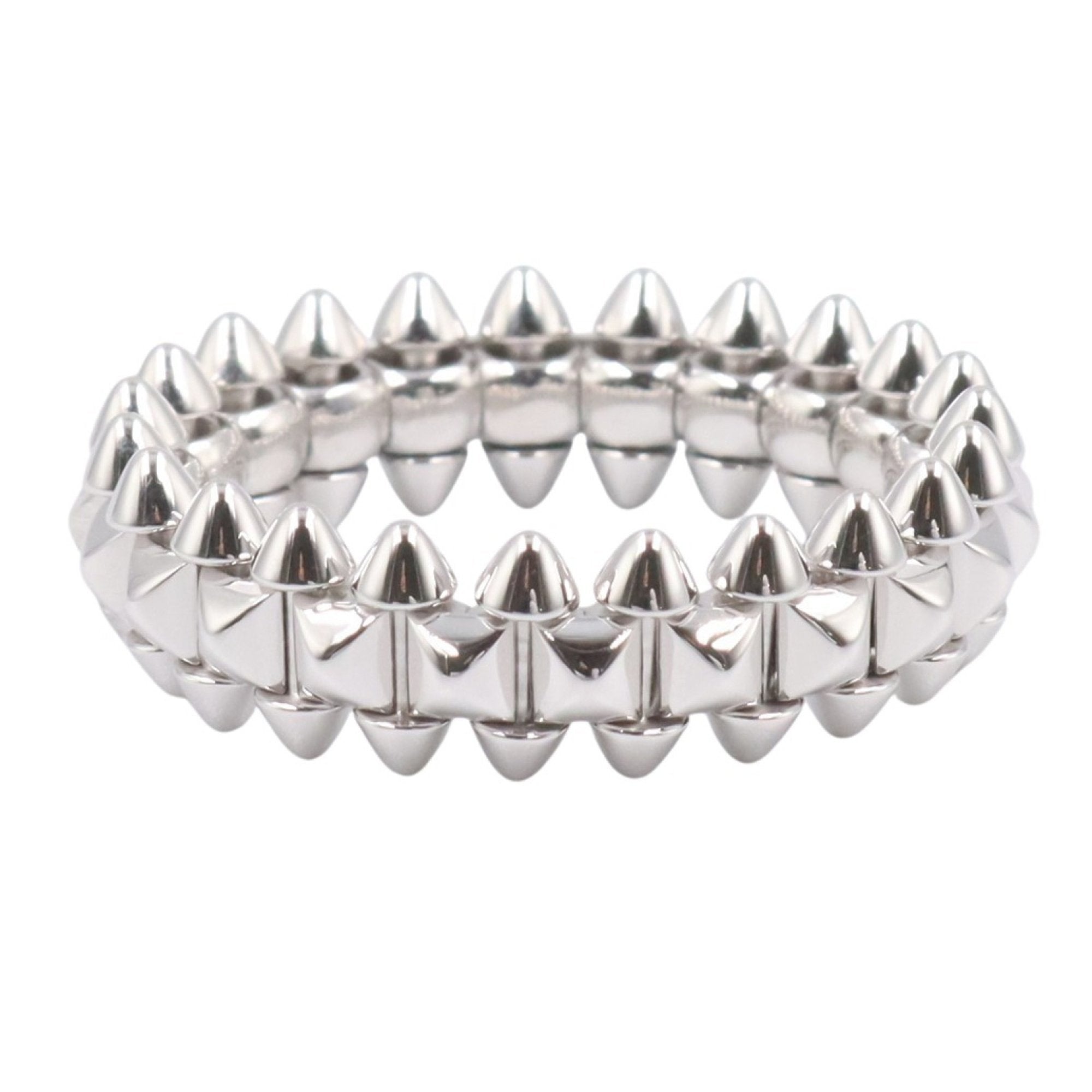 Crushed Ring 18K White Gold