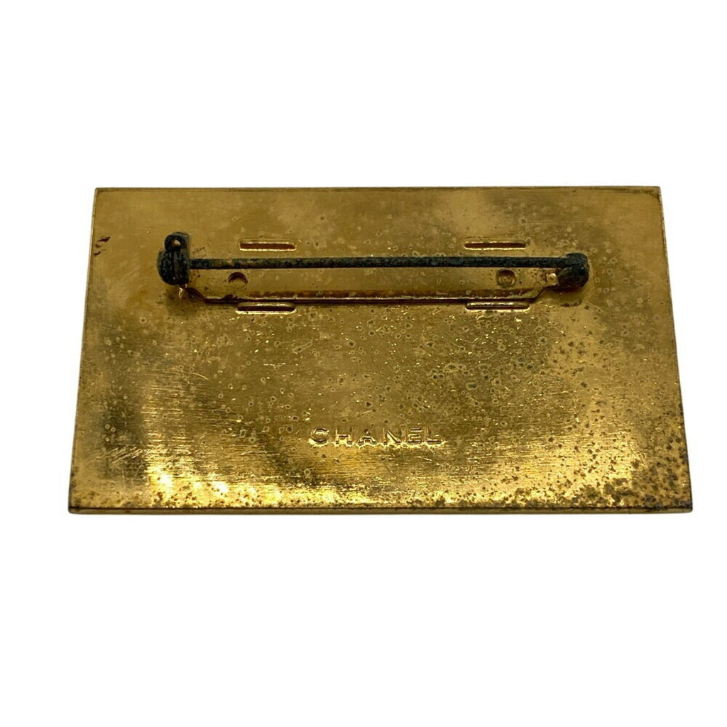 CC Logo Brooch Metal