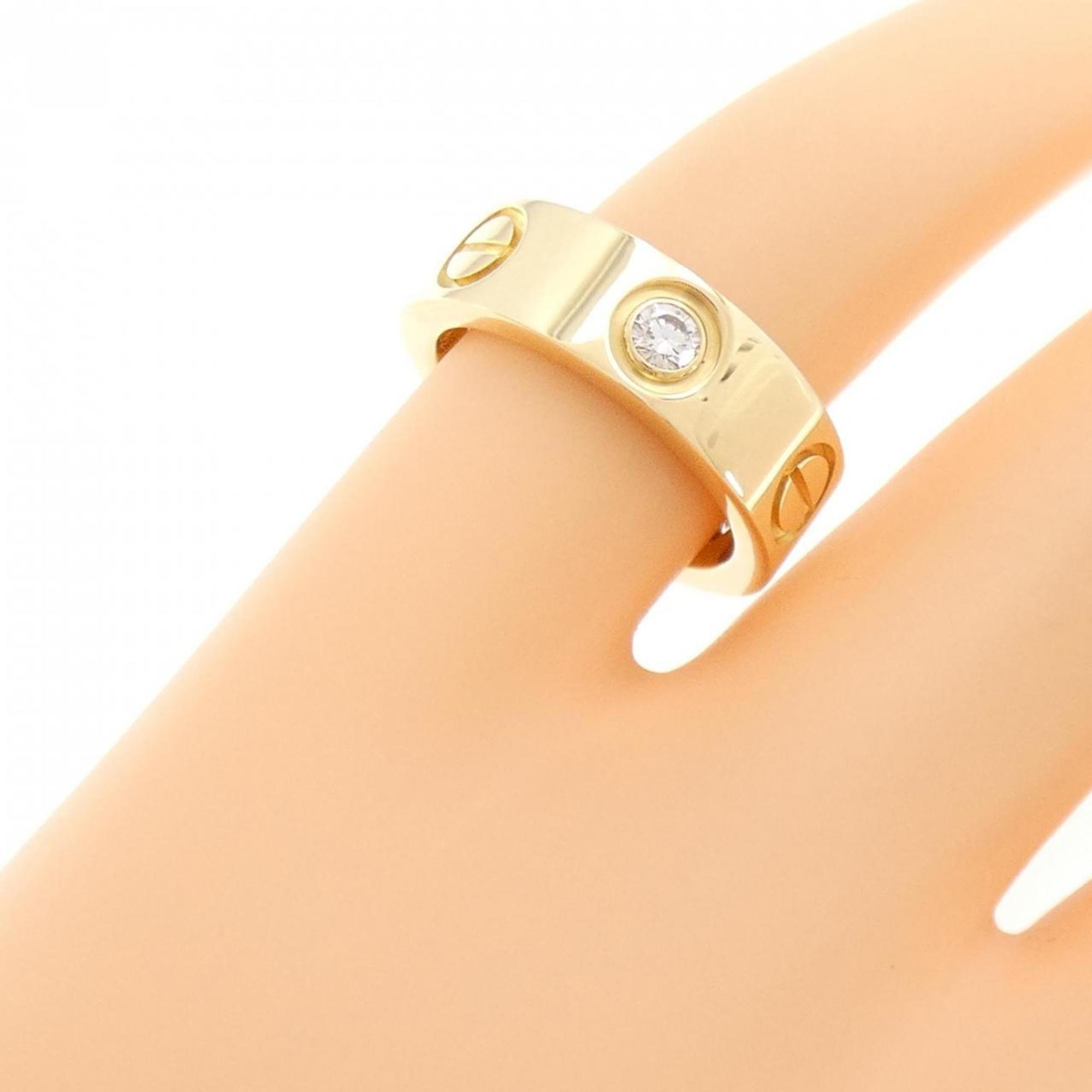 Band Ring 18K Yellow Gold with Diamond