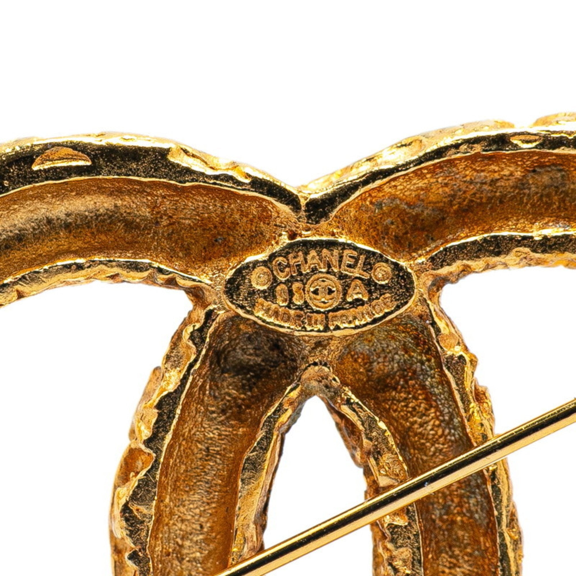 CC Logo Brooch Metal