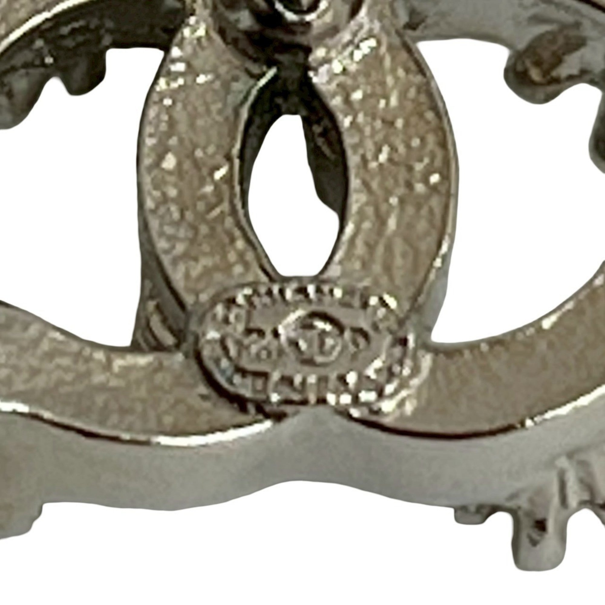 CC Logo Earrings Silver-Tone Metal Silver-Tone Metal