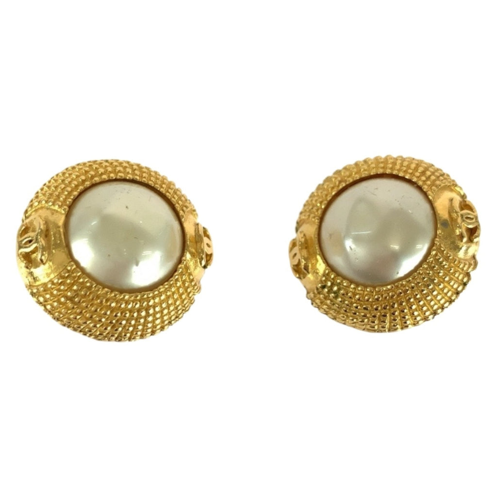 CC Logo Clip-On Earrings Metal