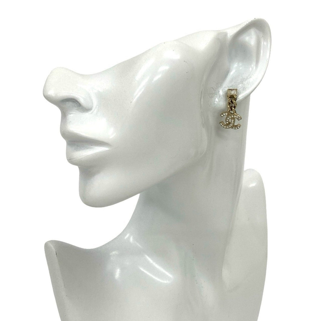 CC Logo Earrings Gold-Tone Metal Gold-Tone Metal