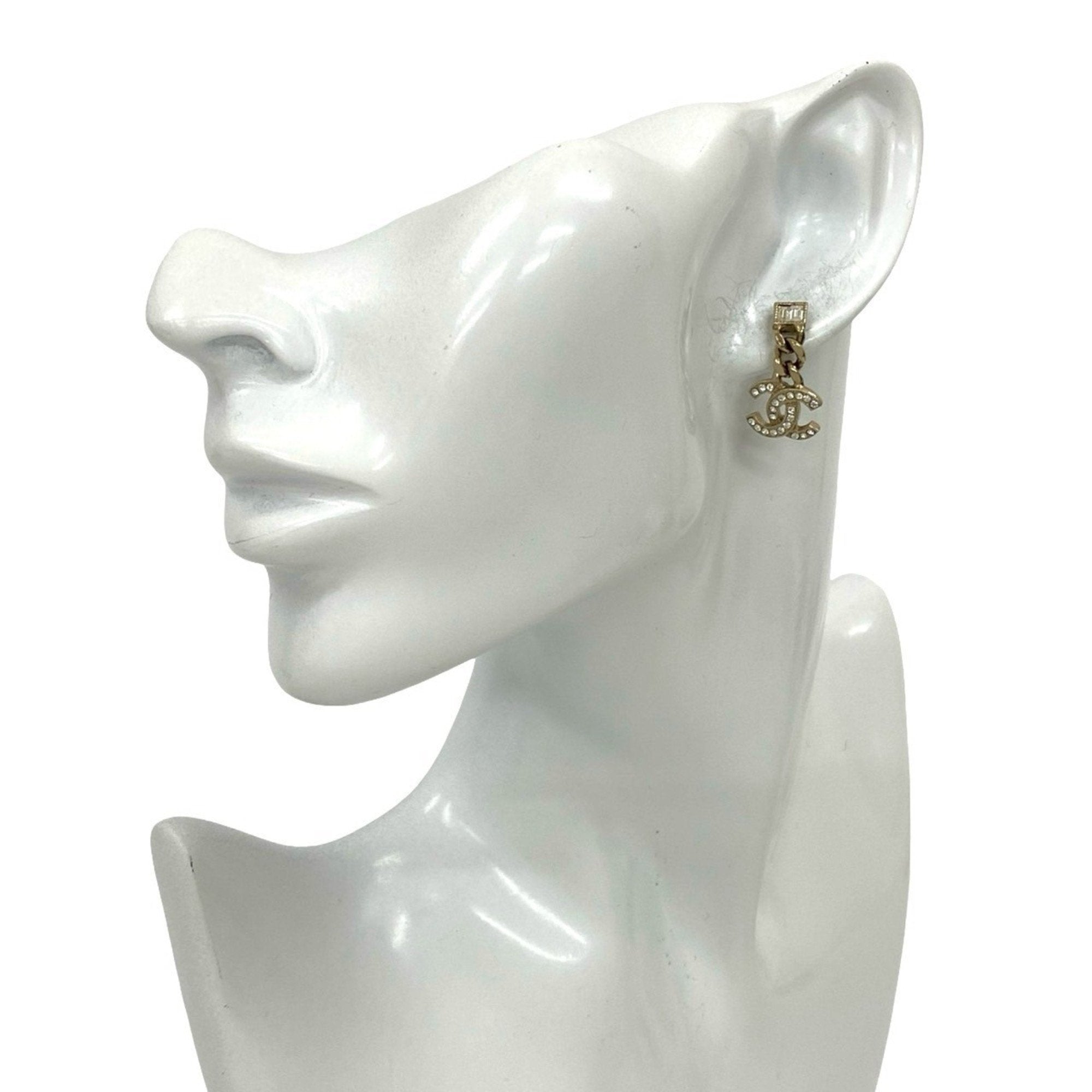 CC Logo Earrings Gold-Tone Metal Gold-Tone Metal