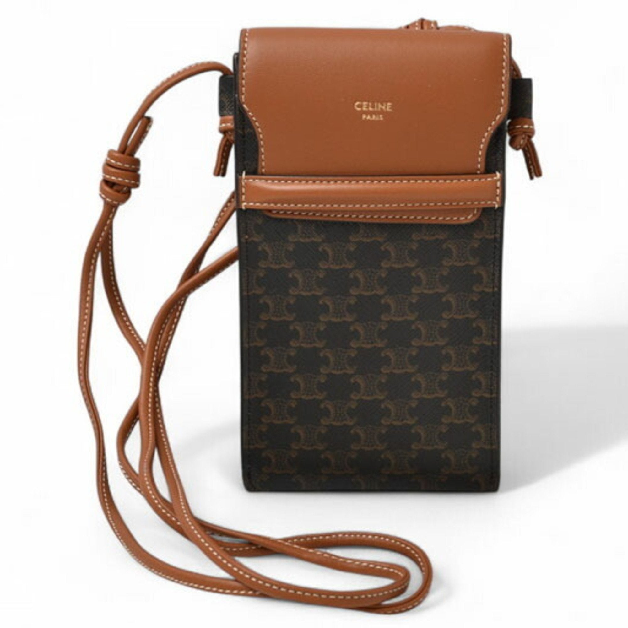 Wallet on Strap Triomphe Coated Canvas