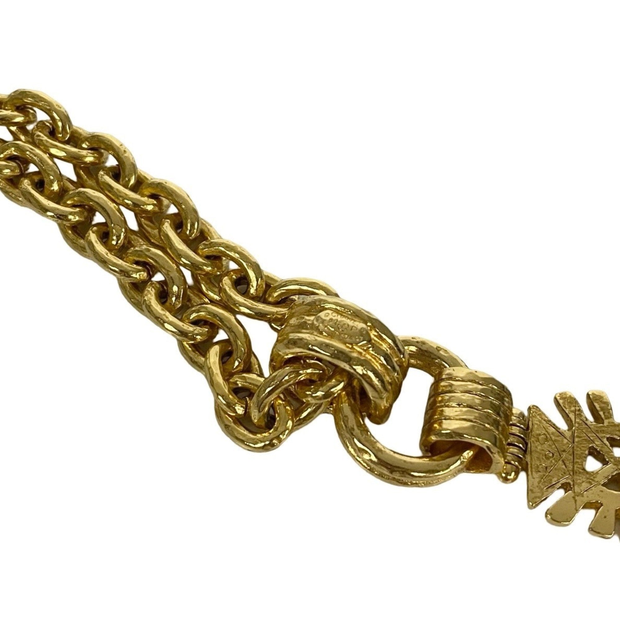 CC Logo Chain Pendant Necklace Metal