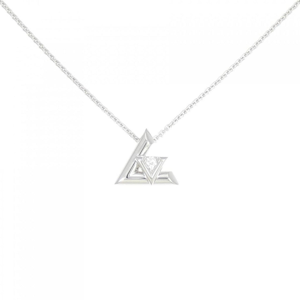 Volt One PM Pendant Necklace 18K White Gold with Diamond