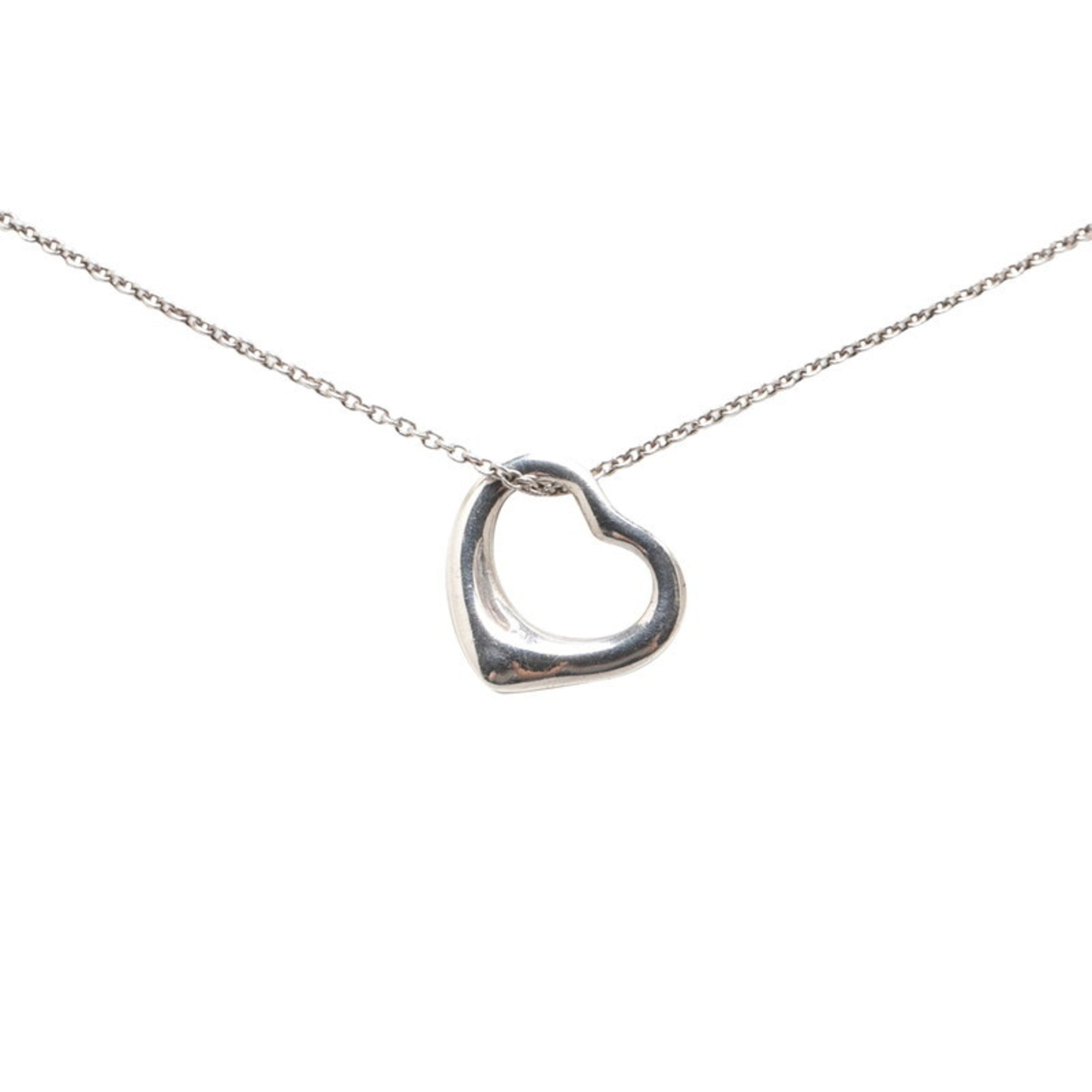 Heart Pendant Necklace Sterling Silver