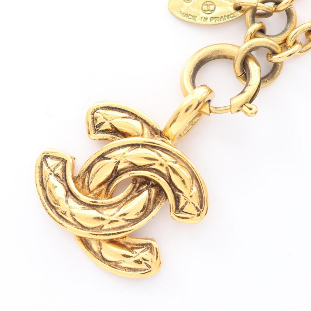 CC Logo Pendant Necklace Metal