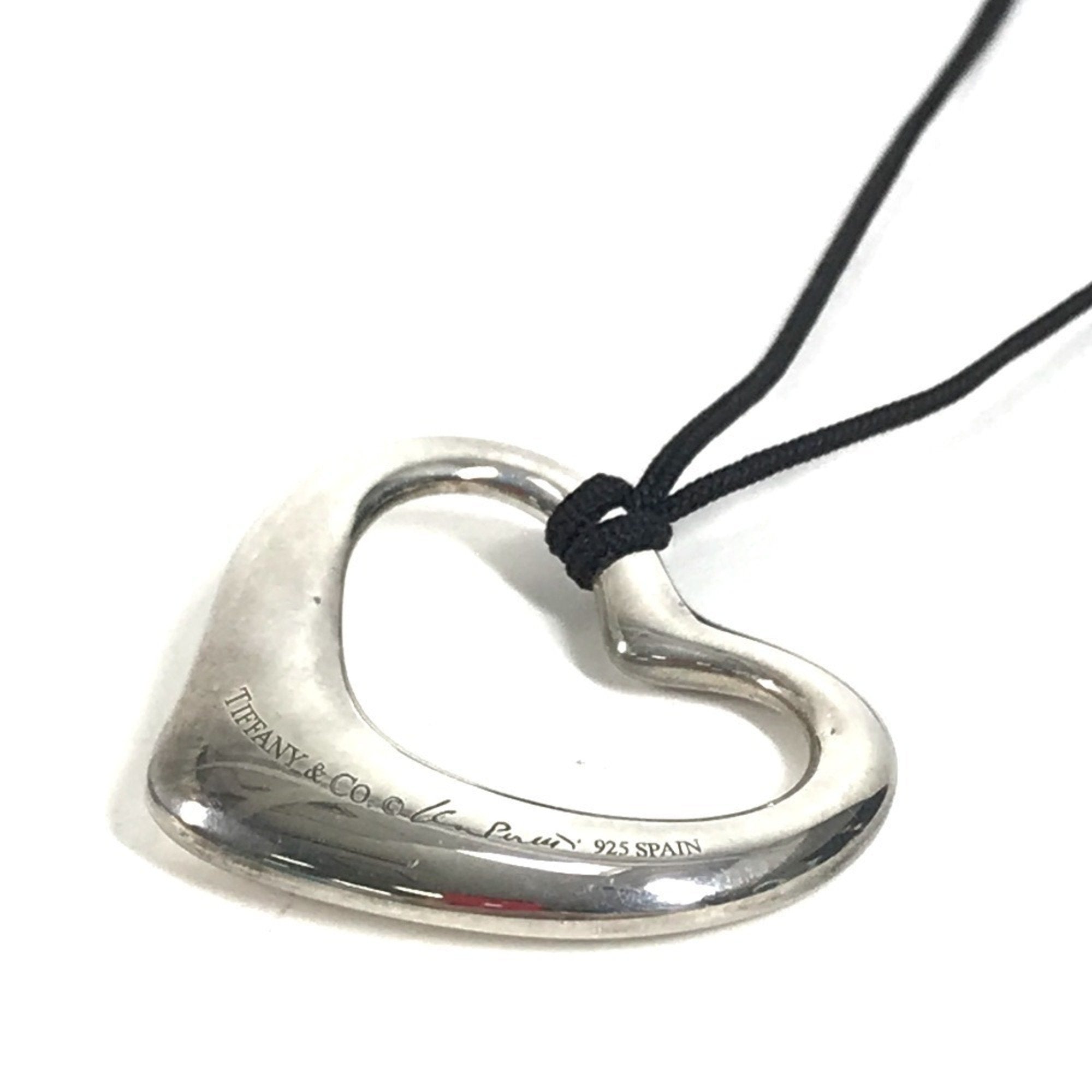 Open Heart Necklace Sterling Silver