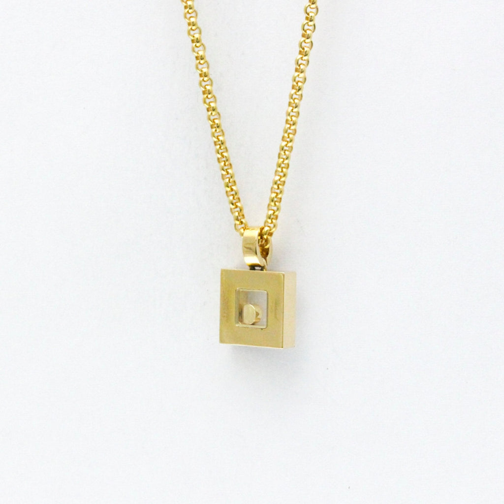 Happy Diamonds Pendant Necklace 18K Yellow Gold and Diamond