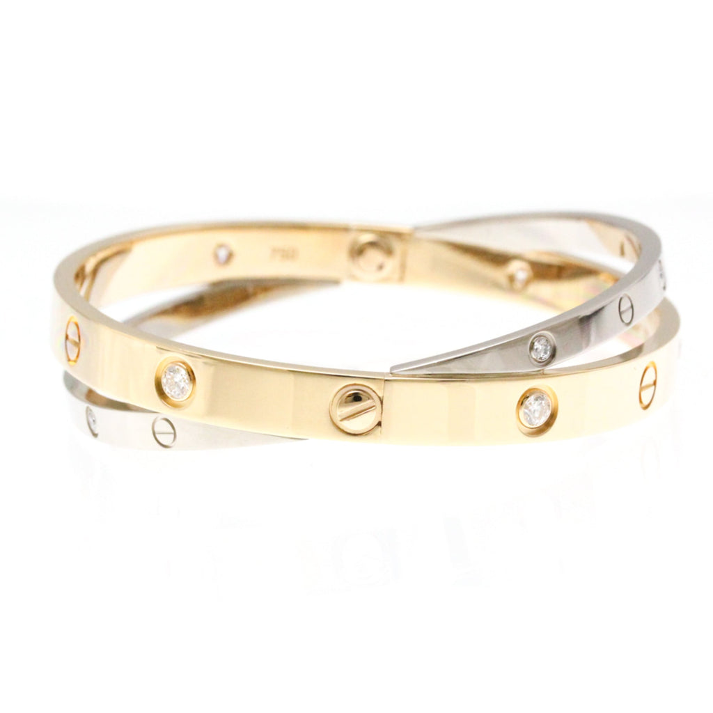 Bracelet 18K Rose Gold and 18K White Gold with Diamond