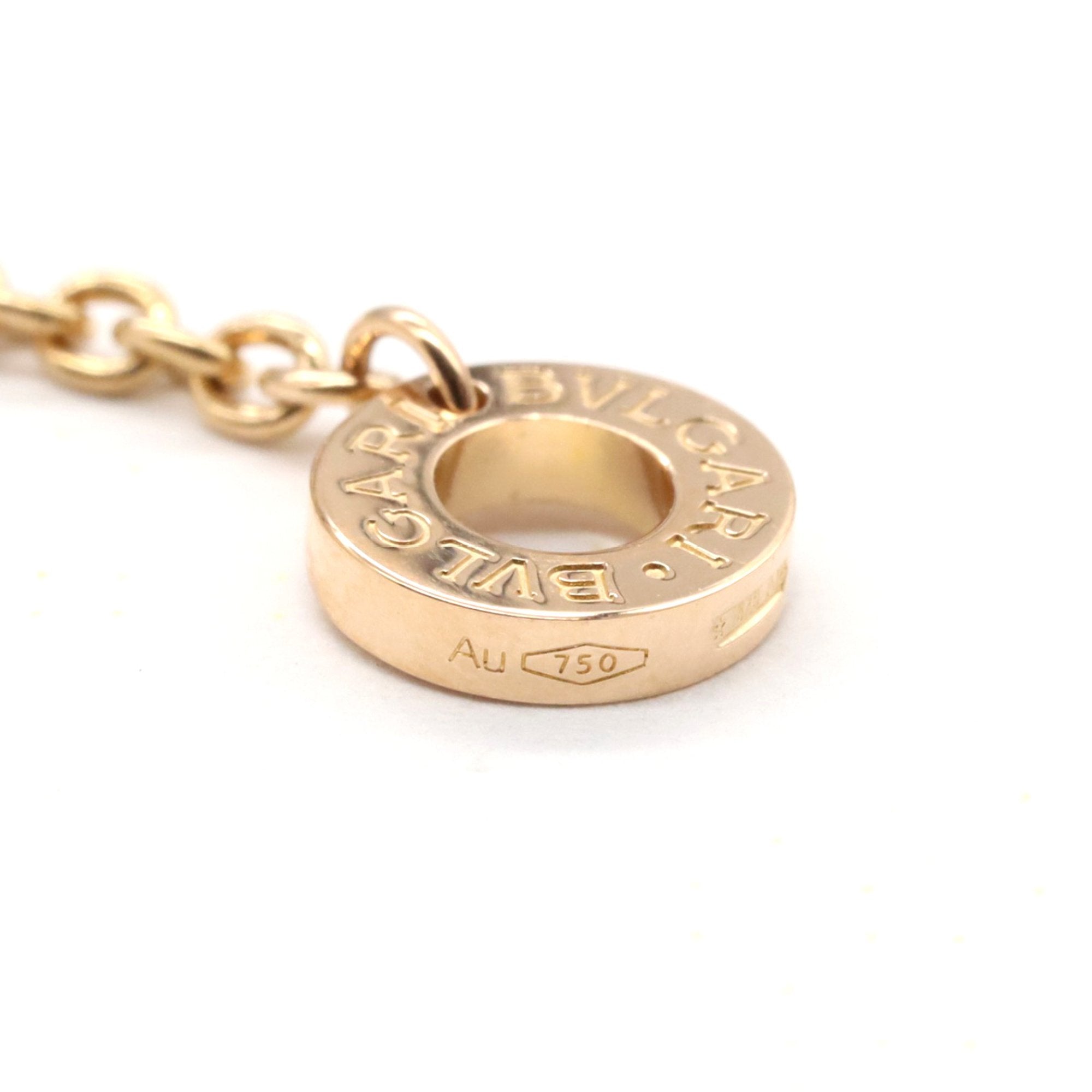 B.Zero1 Pendant Necklace Ceramic and 18K Rose Gold