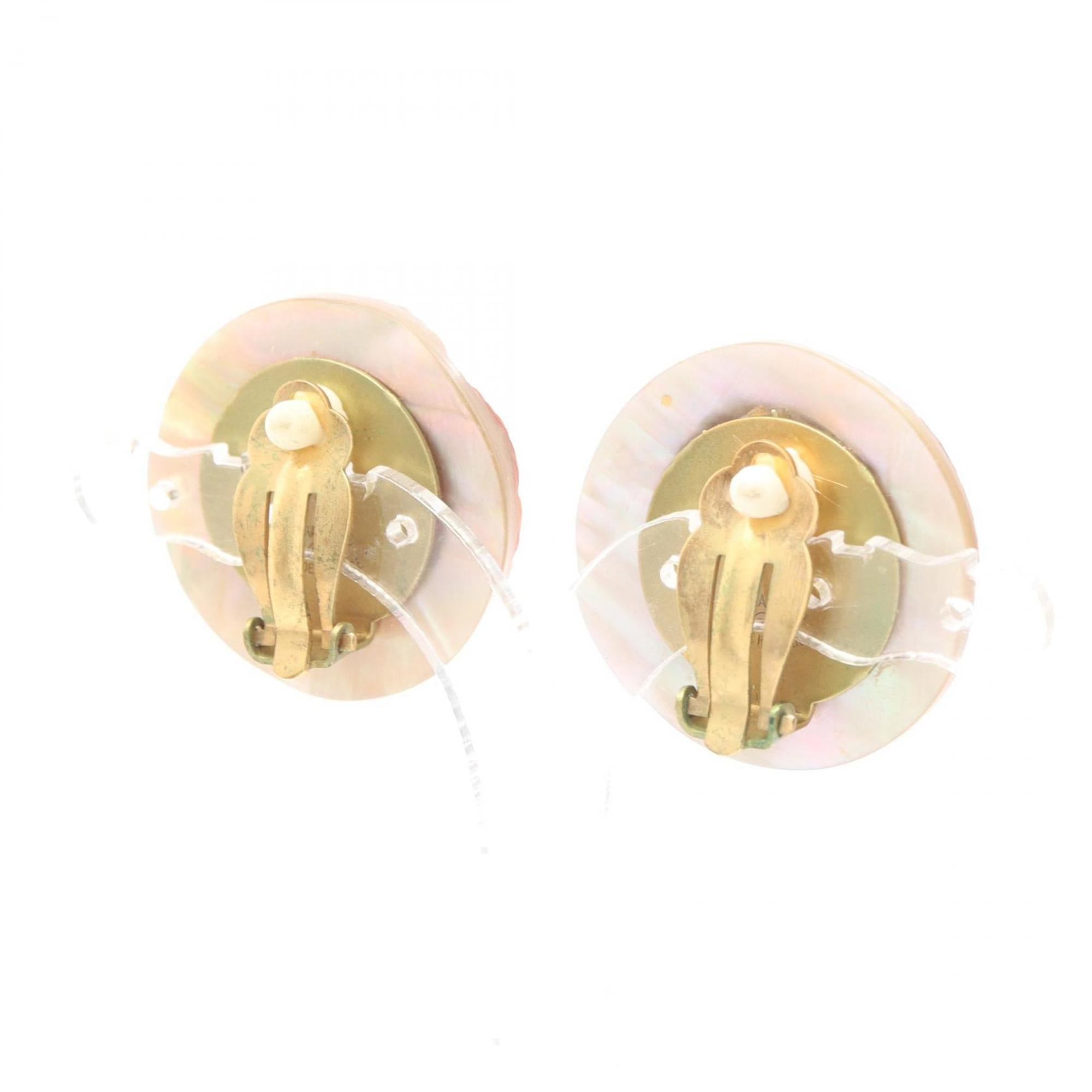 CC Logo Clip-On Earrings Metal