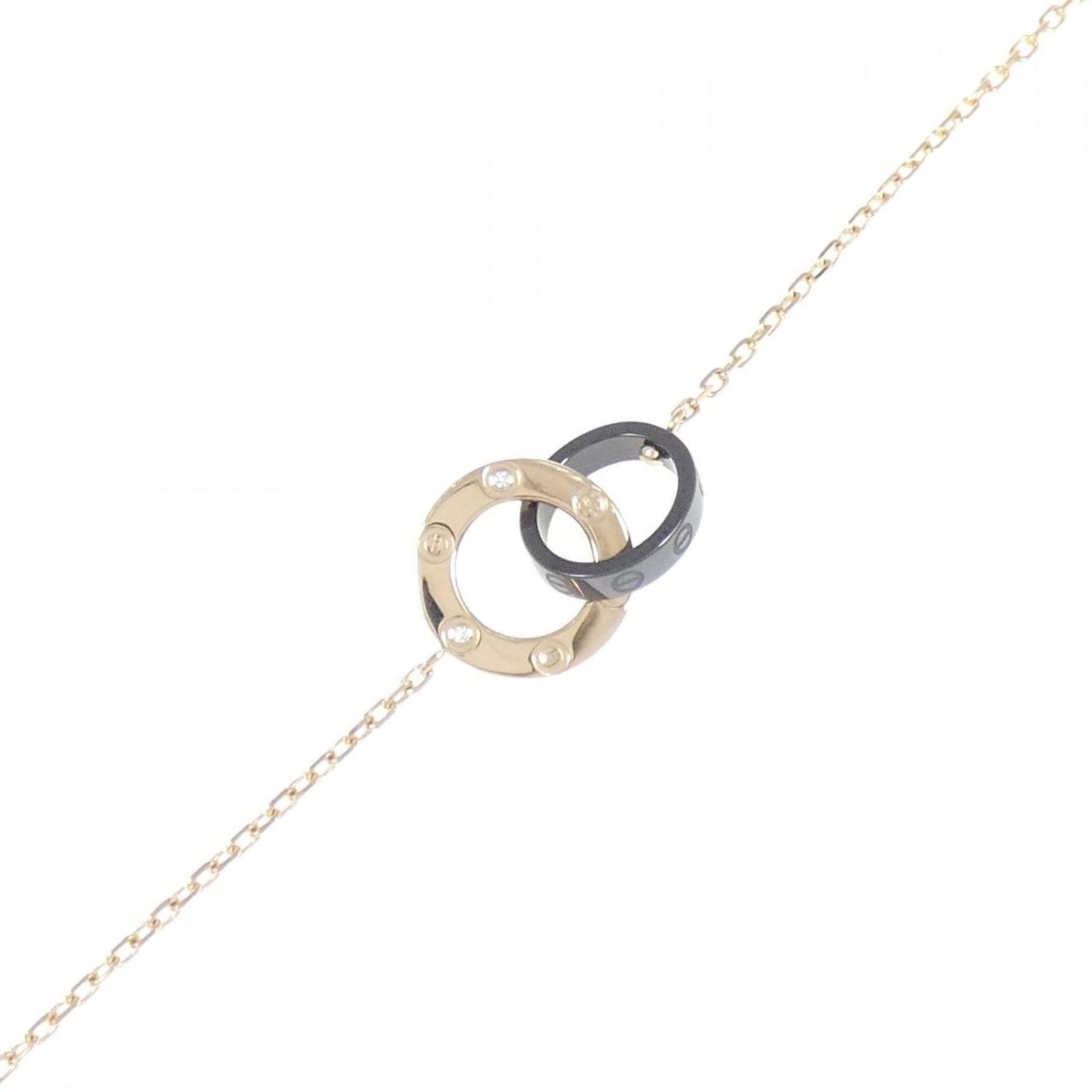 Love Bracelet Pink Ceramic and Diamond