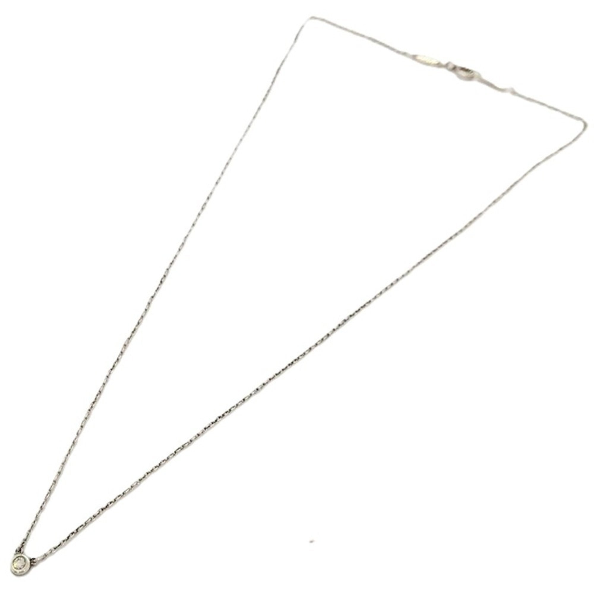 Elsa Peretti Diamonds By The Yard Pendant Necklace Sterling Silver and Diamond