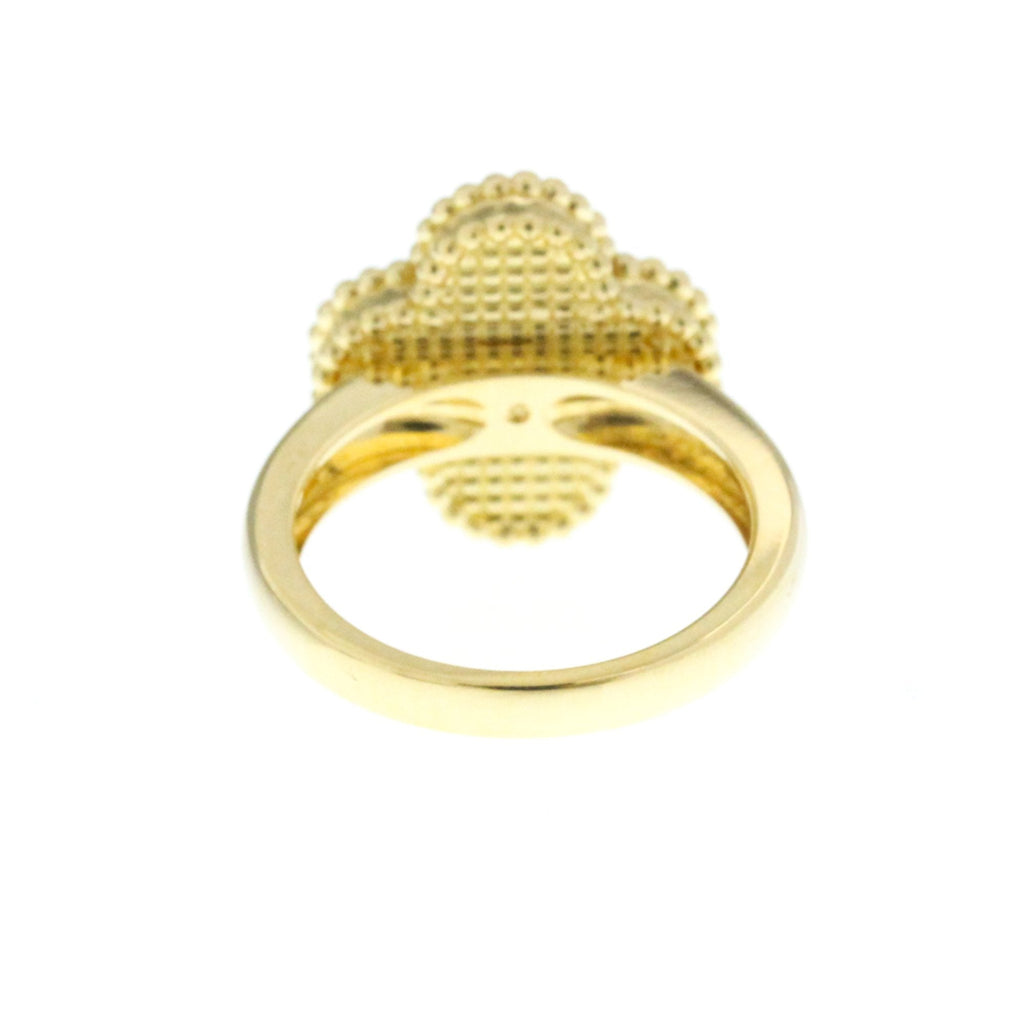 Vintage Alhambra Ring 18K Yellow Gold and Onyx