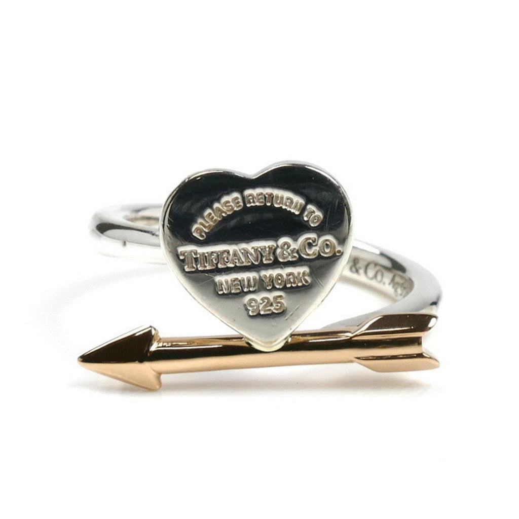 Love Struck Heart Ring 18K Rose Gold and Sterling Silver