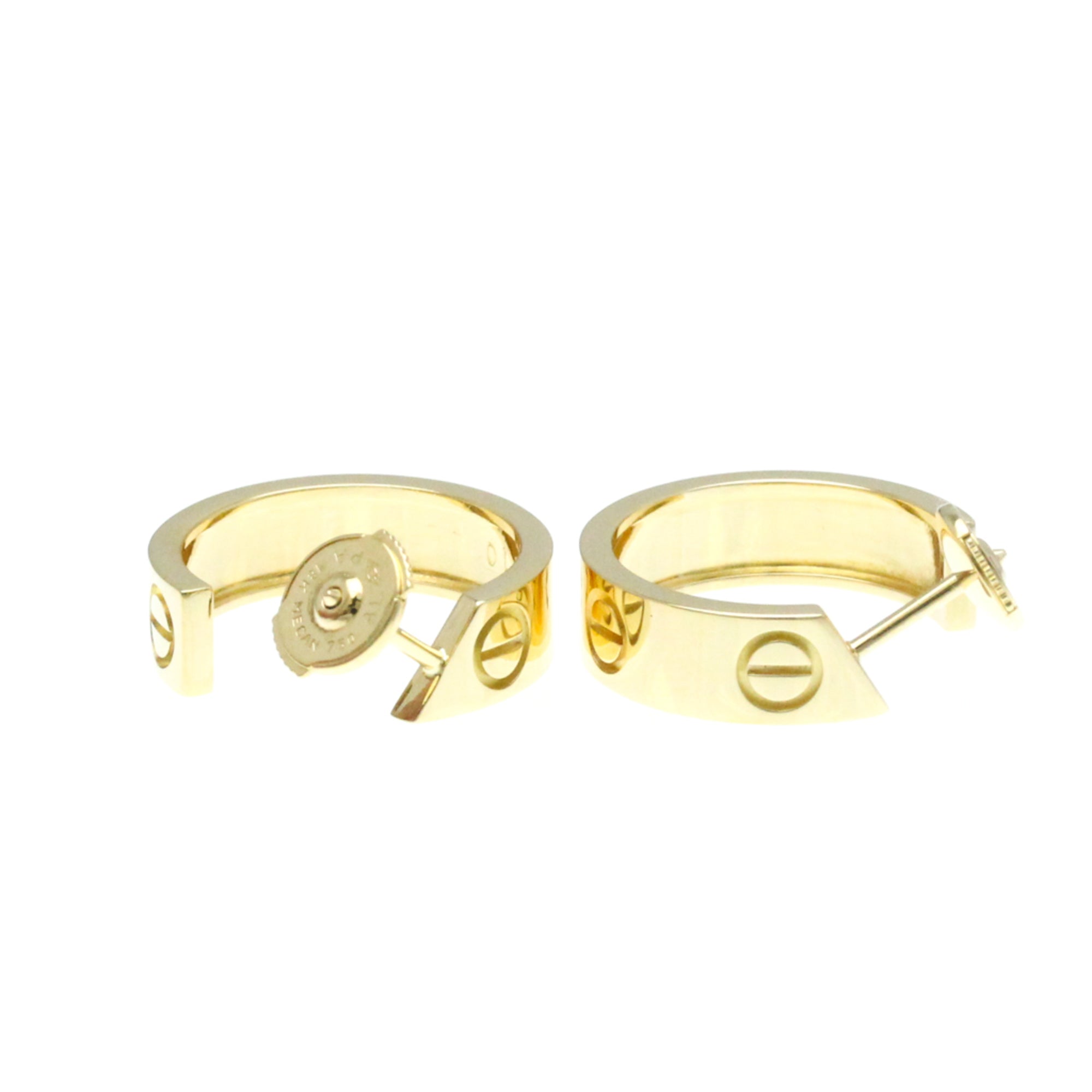 Love Half Hoop Earrings 18K Yellow Gold 18K Yellow Gold