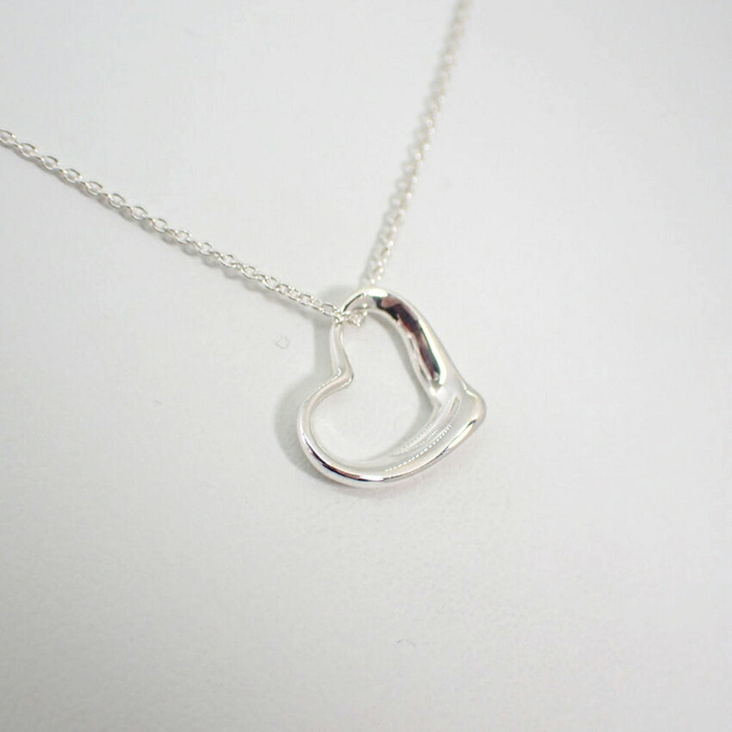 Heart Pendant Necklace Sterling Silver