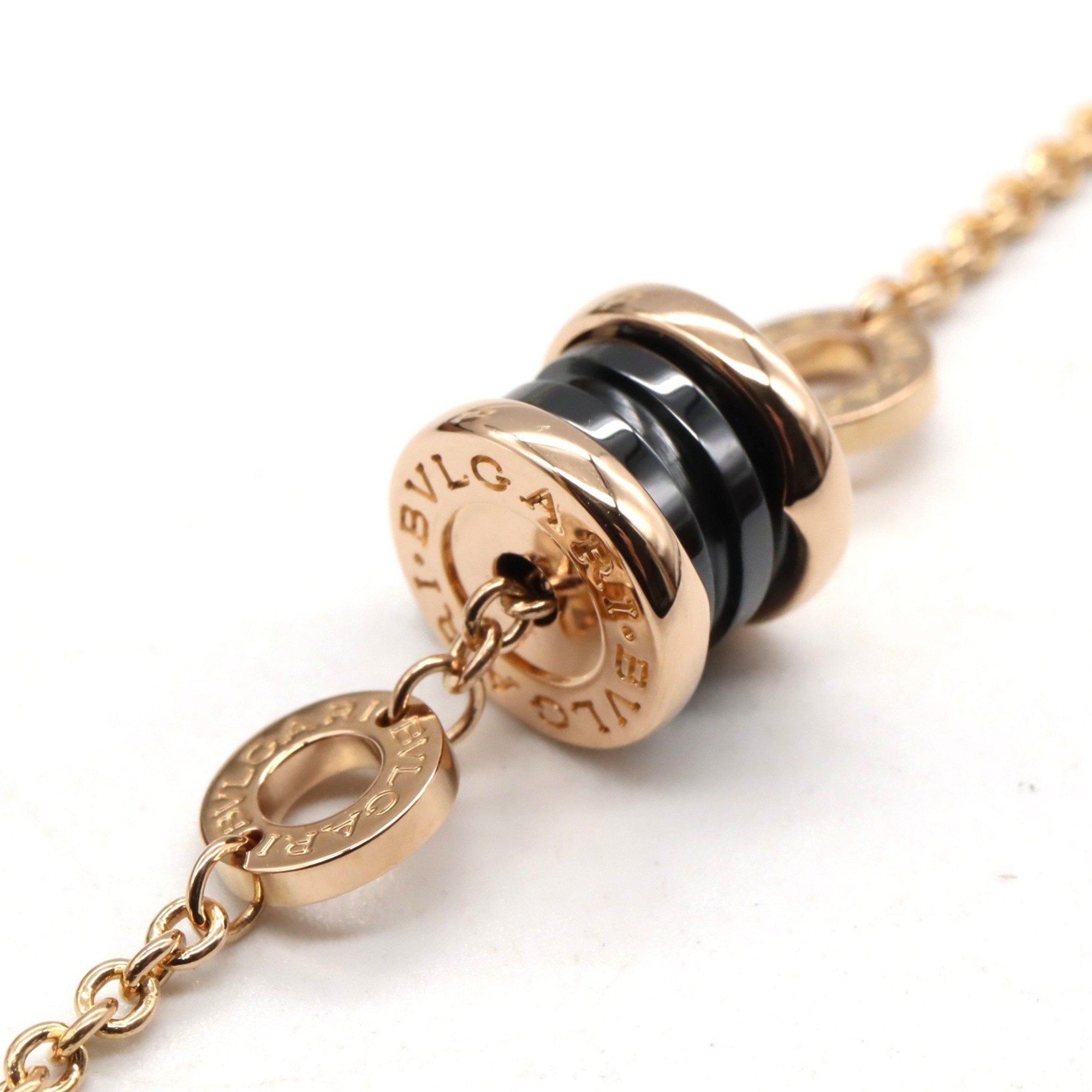 B Bracelet Ceramic and 18K Rose Gold