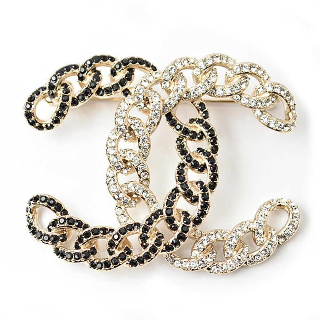 CC Logo Brooch Metal