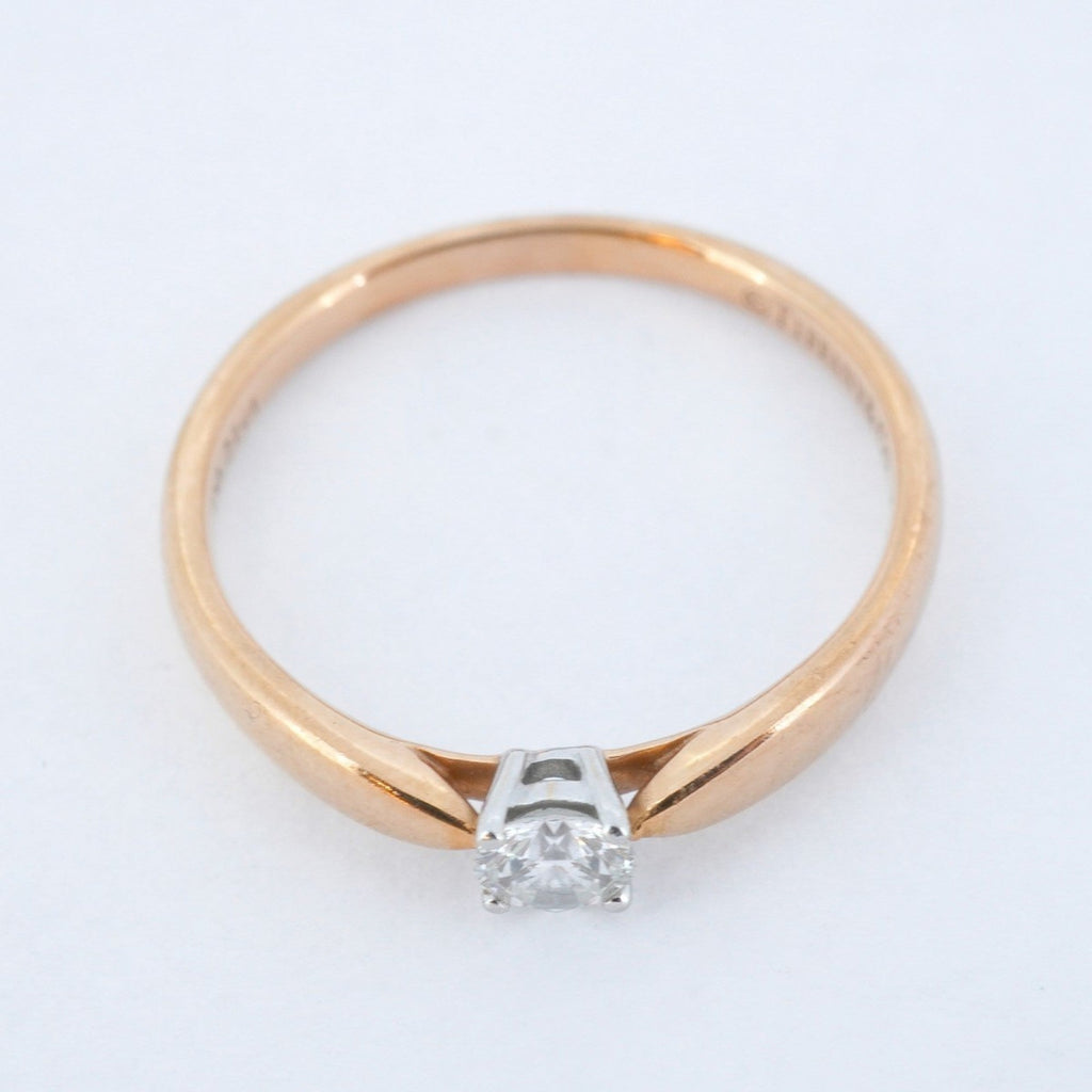 Harmony Ring 18K Rose Gold and Platinum with Diamonds