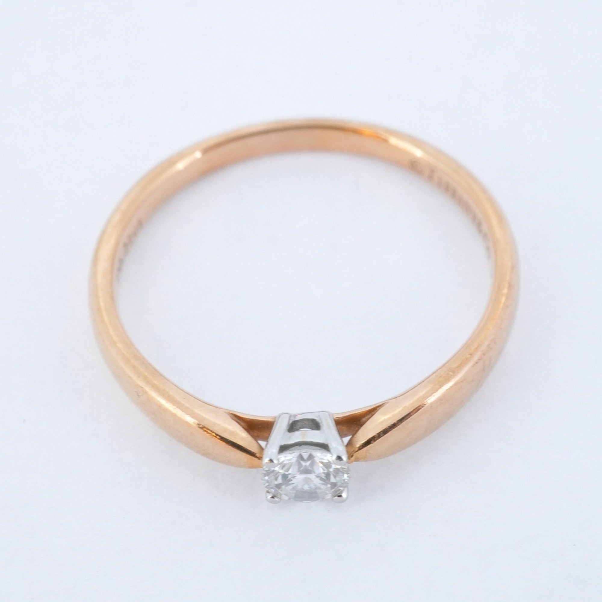 Harmony Ring 18K Rose Gold and Platinum with Diamonds