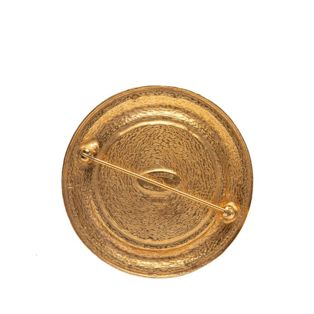 Cambon Brooch Metal Round