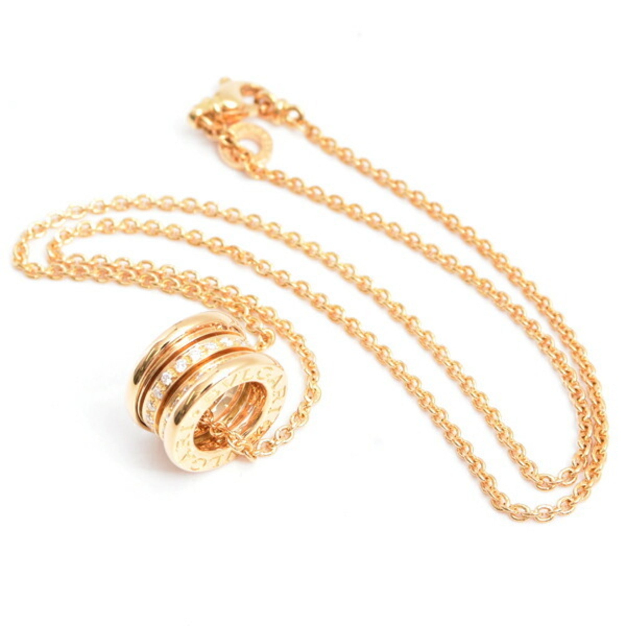 B.Zero1 Pendant Necklace 18K Yellow Gold
