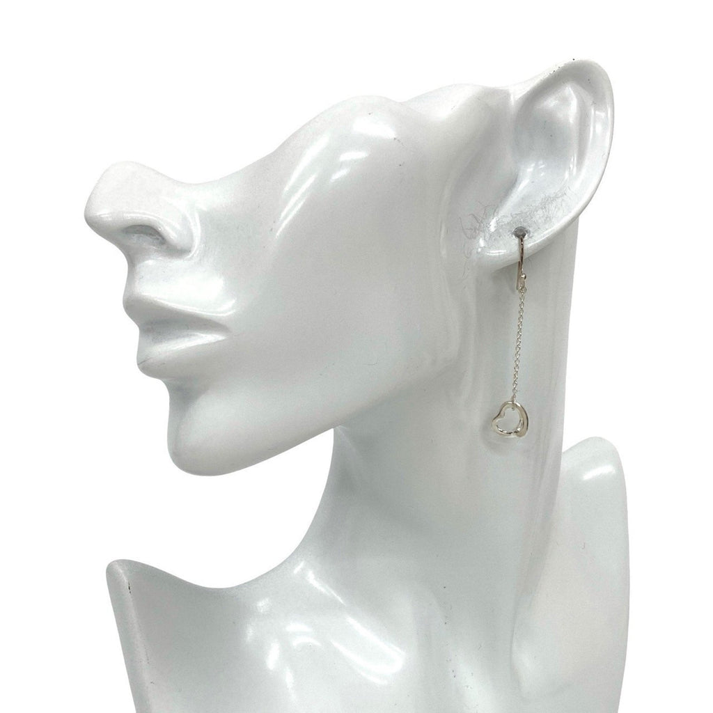 Open Heart Earrings Sterling Silver 10mm Sterling Silver