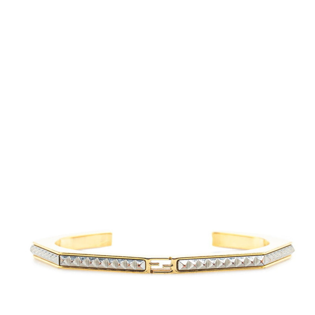 Bangle Gold and Silver Metal Bracelet