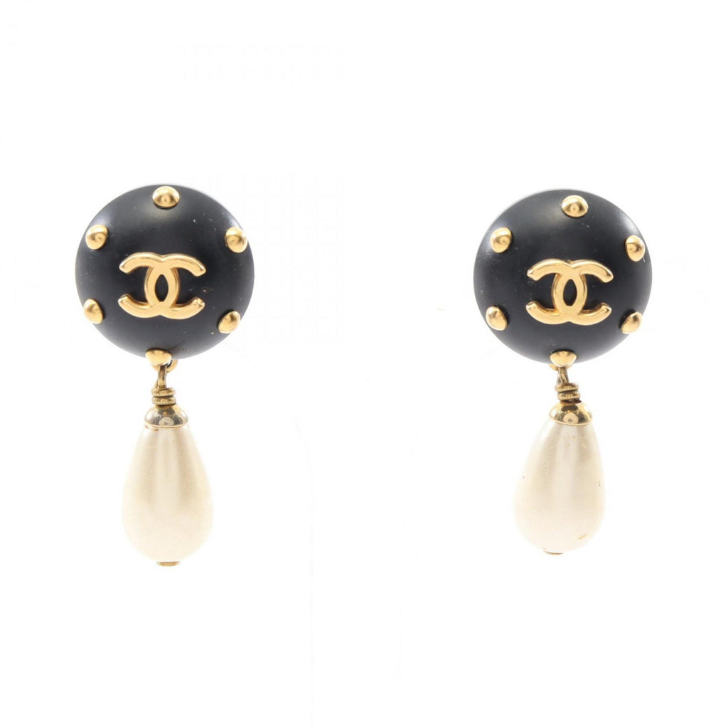 CC Logo Clip-On Earrings Metal