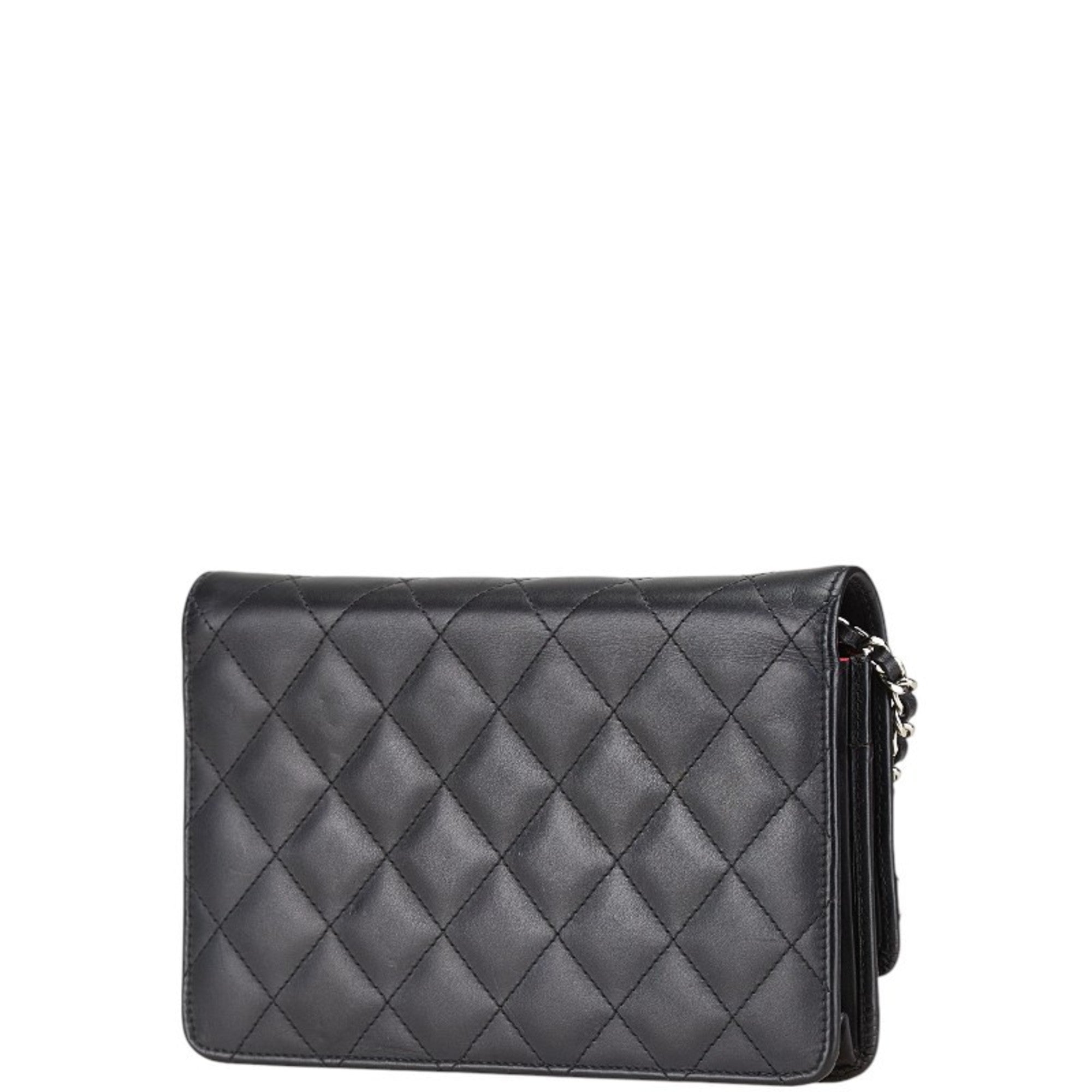 Cambon Wallet on Chain Quilted Leather