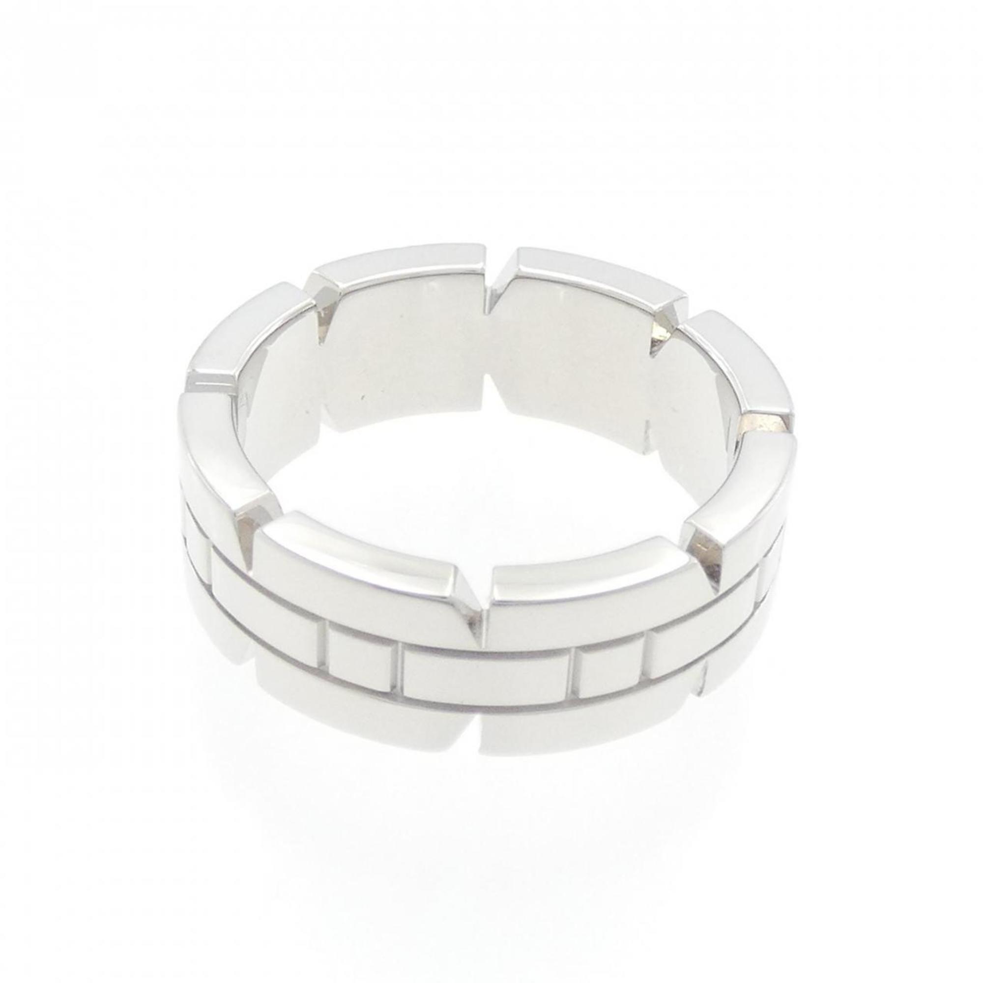 Band Ring 18K White Gold with Diamond