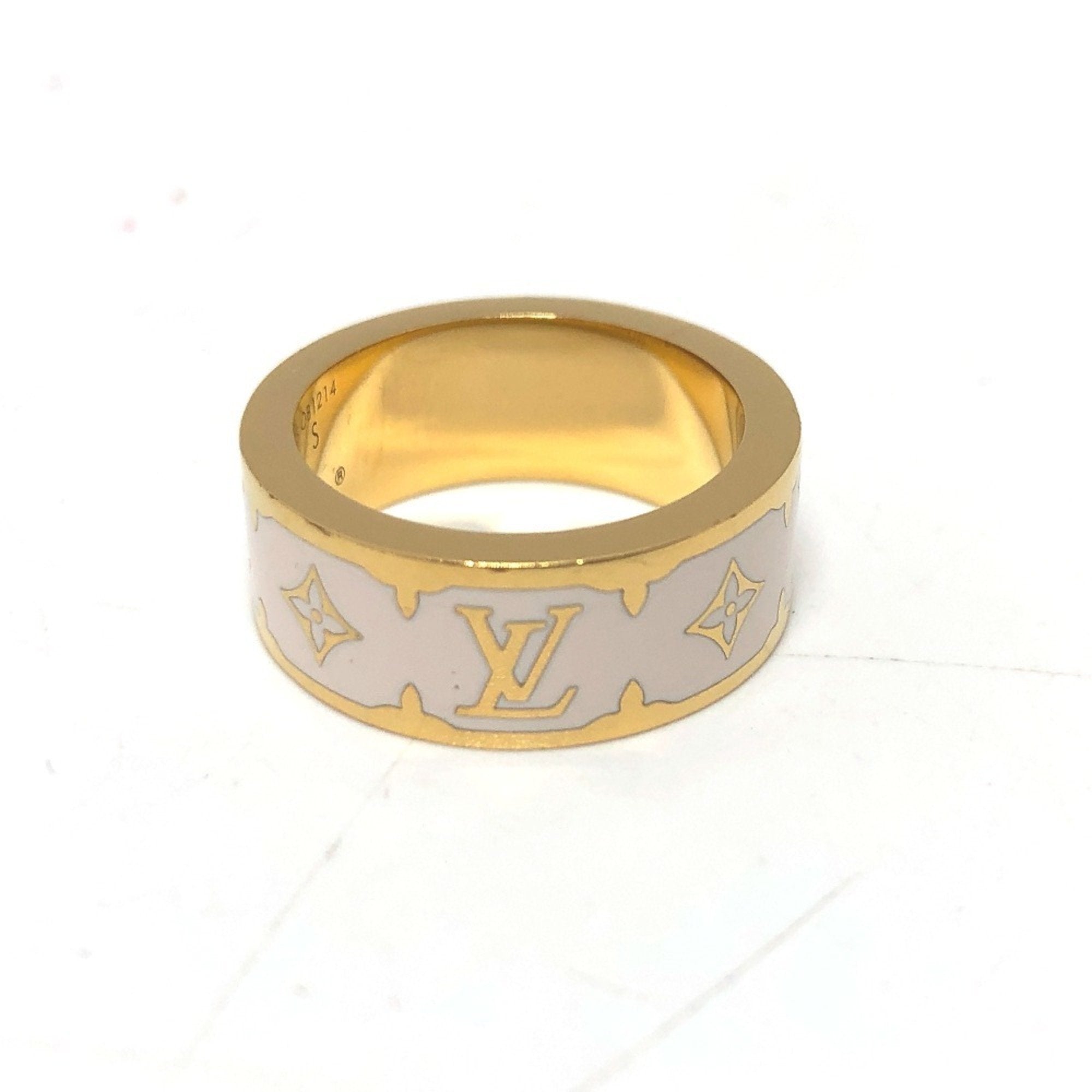 Nano Gram Enamel Ring Metal White